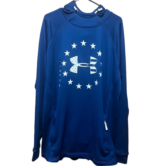 Under Armour Other - Under Armour Mens Loose Blue Hoodie XL